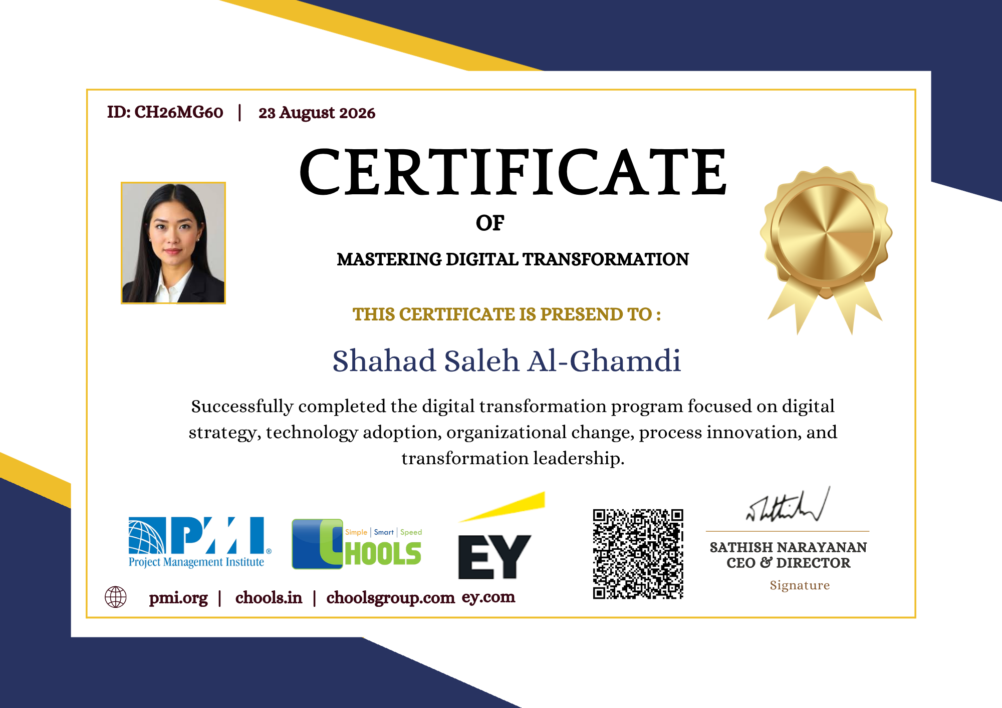 Management Programs Certificate